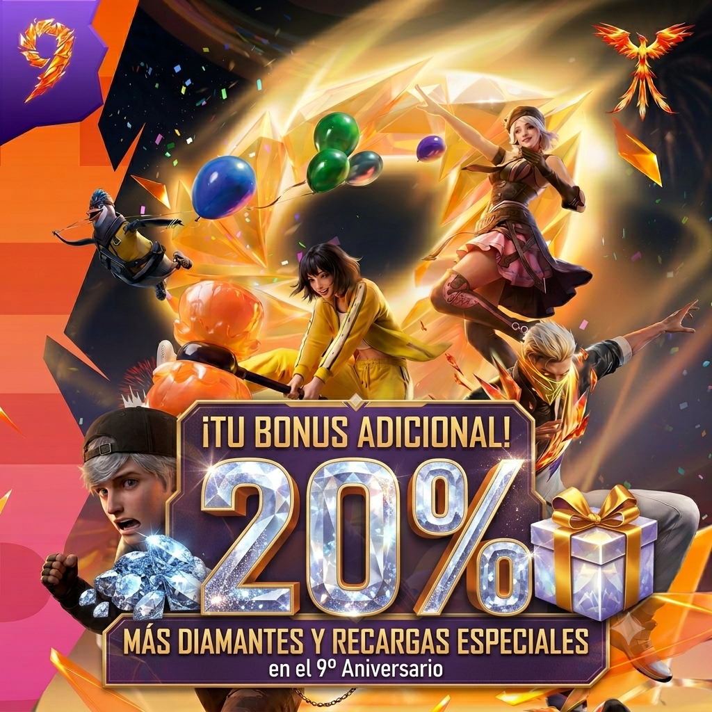 free fire 20% bonus